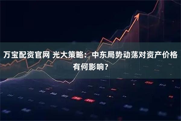 万宝配资官网 光大策略：中东局势动荡对资产价格有何影响？